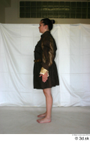  Photos Medieval Woman in brown dress 1 a poses brown dress historical Clothing medieval whole body 0003.jpg